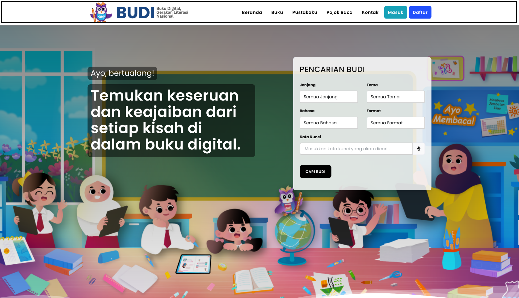 Preview Sistem Informasi Buku Digital